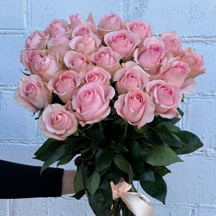 Букет из нежных розовых роз - купить с доставкой в по Высокому Колоку